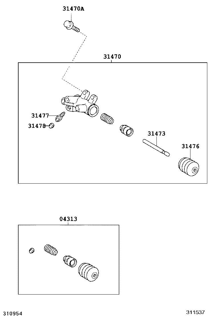 31461-0D010 INSULATOR, RELEASE CYLINDER HEAT product image