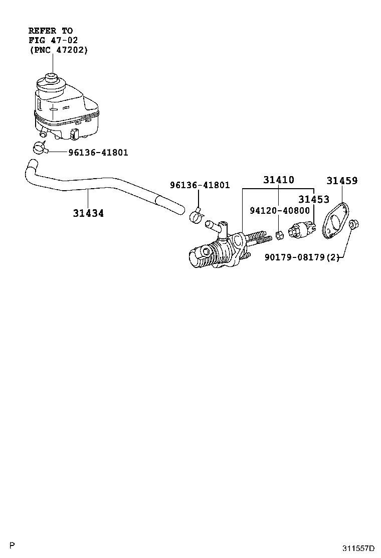 31404-42010 CLEVIS, CLUTCH MASTER CYLINDER PUSH ROD product image
