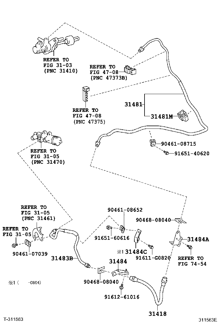 31301-42080 PEDAL SUB-ASSY, CLUTCH product image