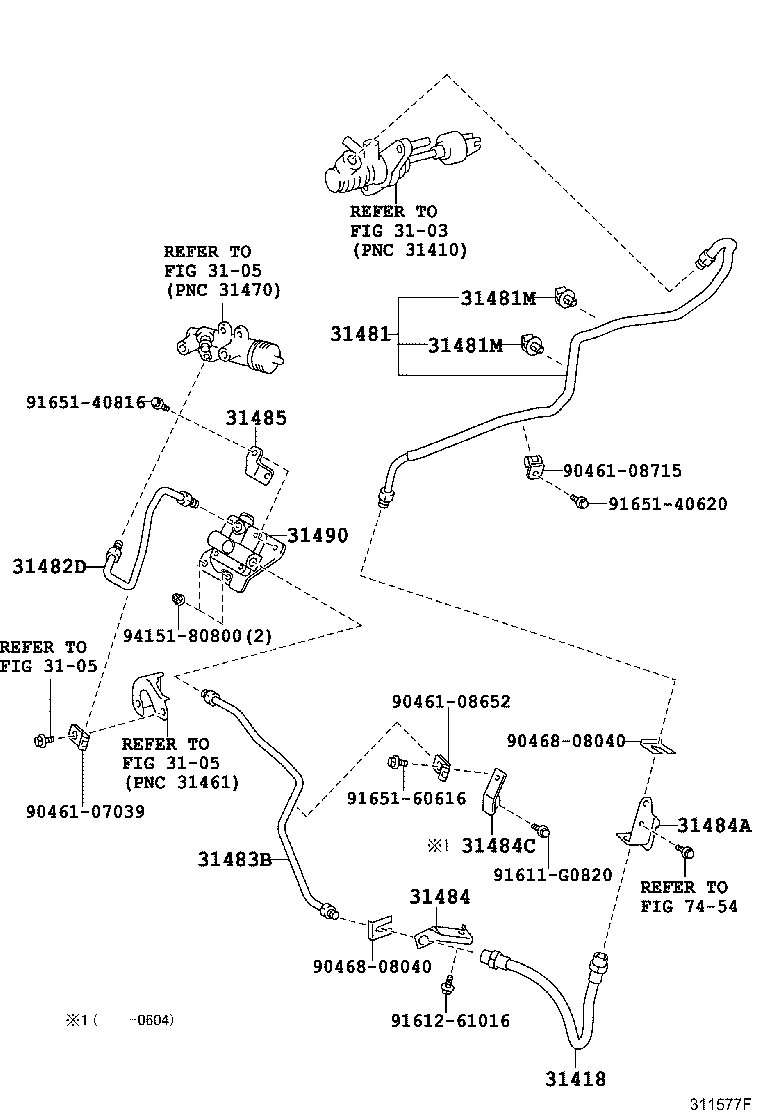 31301-42080 PEDAL SUB-ASSY, CLUTCH product image