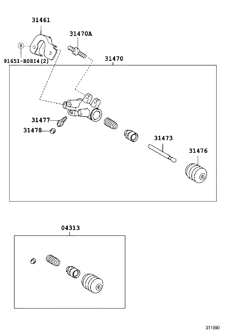 31461-42011 INSULATOR, RELEASE CYLINDER HEAT product image