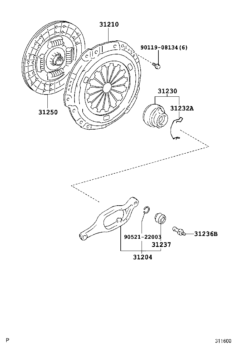 31250-35451 DISC ASSY, CLUTCH product image