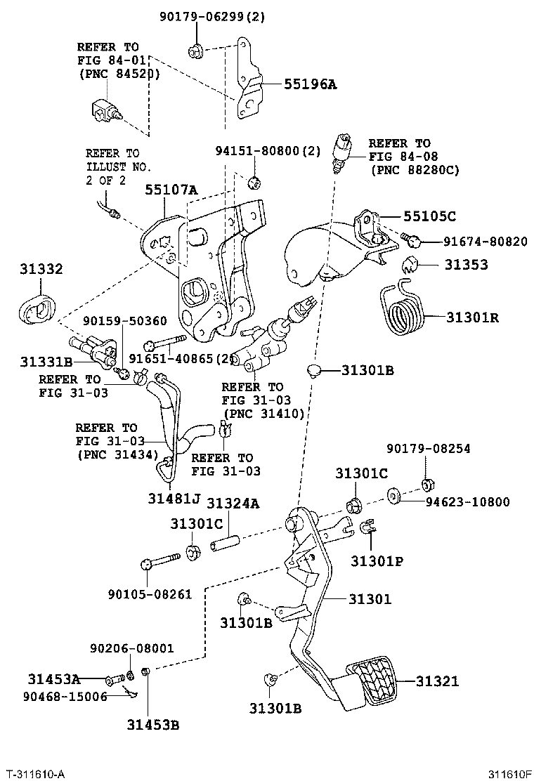 Toyota 31332-60010 GROMMET, CLUTCH PEDAL SUPPORT