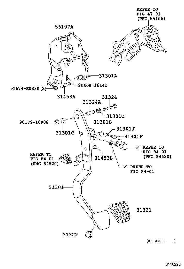 Toyota 31484-12530 BRACKET, CLUTCH TUBE, NO.1