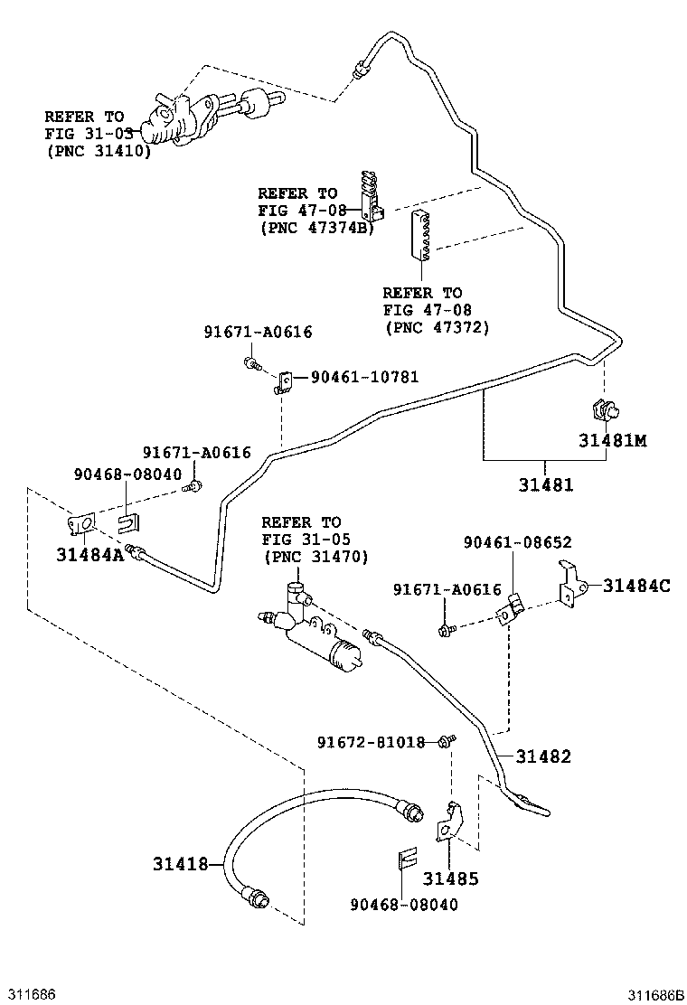 31301-12530 PEDAL SUB-ASSY, CLUTCH product image