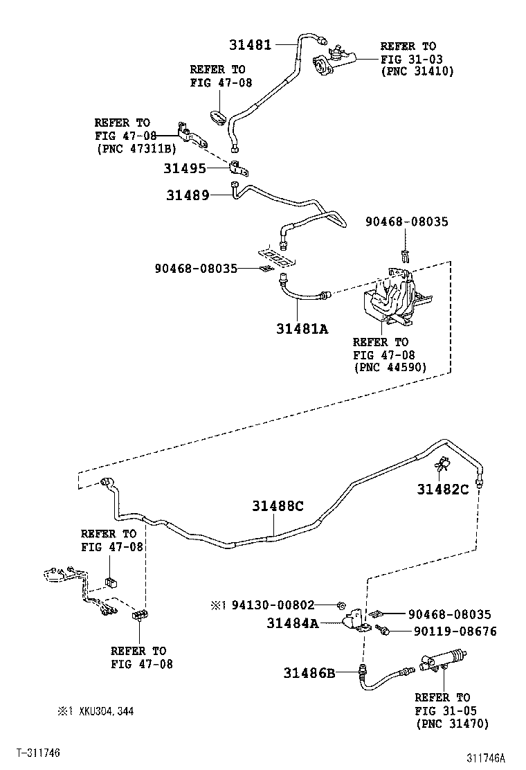 31486-37010 HOSE, CLUTCH product image