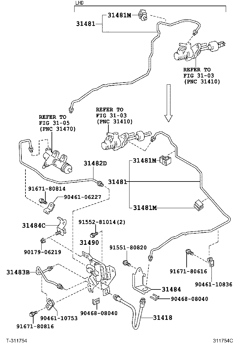 31483-12150 TUBE, BLEEDER CLUTCH RELEASE product image