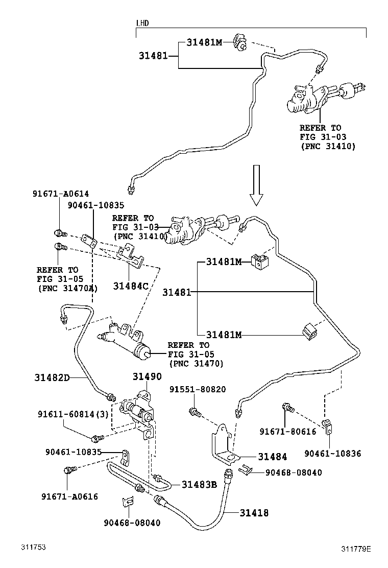 31394-12080 SPRING, PEDAL W/HOOK product image