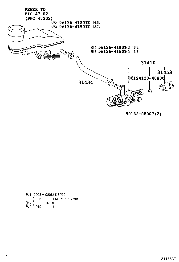 31453-52010 CLEVIS, CLUTCH MASTER CYLINDER PUSH ROD product image