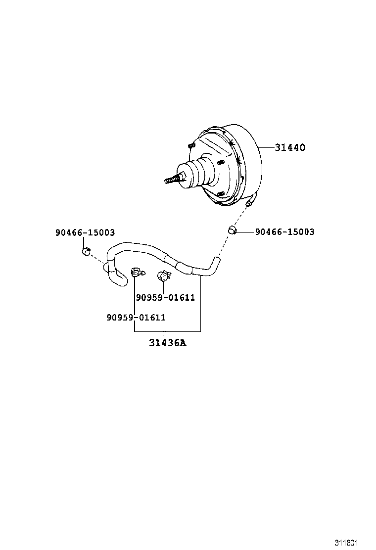 31440-37041 BOOSTER ASSY, CLUTCH W/AIR CLEANER product image