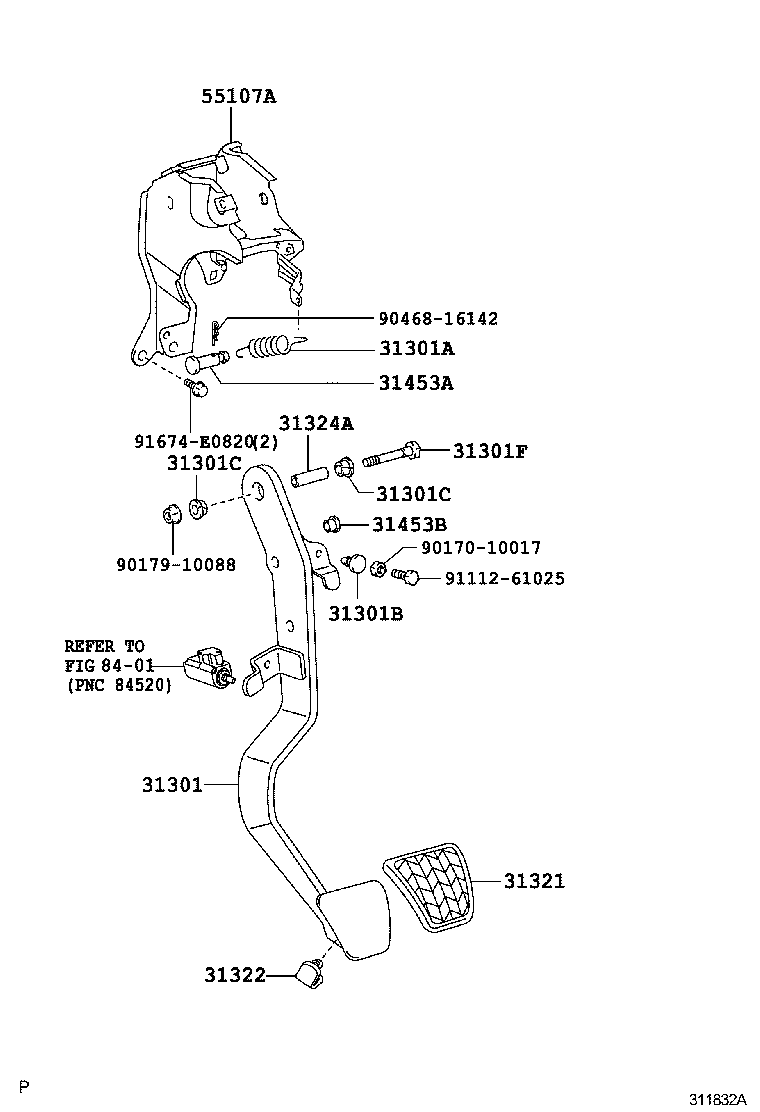 31482-0D110 TUBE, CLUTCH RELEASE CYLINDER TO FLEXIBLE HOSE product image