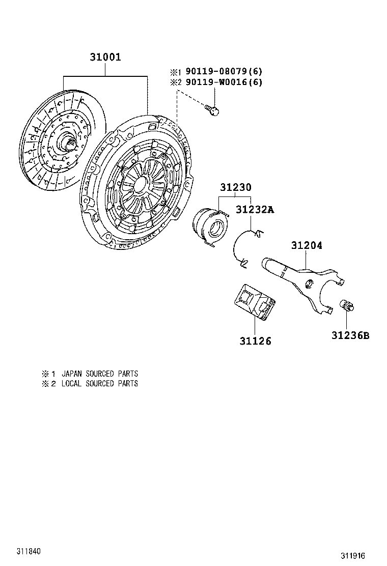 31210-02220 COVER ASSY, CLUTCH product image