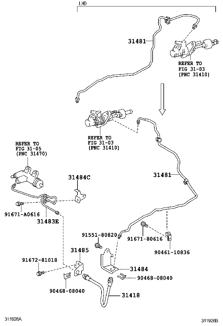 31483-02291 TUBE, BLEEDER CLUTCH RELEASE product image
