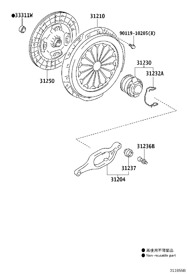 31250-60461 DISC ASSY, CLUTCH product image