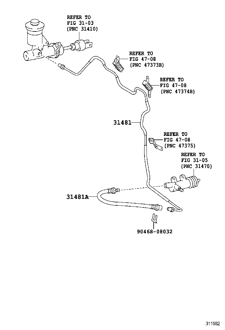 31301-43020 PEDAL SUB-ASSY, CLUTCH product image