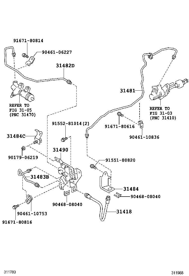 31483-02291 TUBE, BLEEDER CLUTCH RELEASE product image