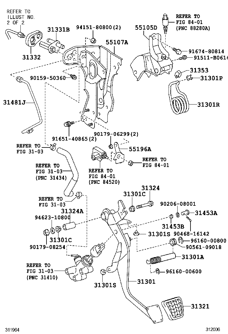 31301-60300 PEDAL SUB-ASSY, CLUTCH product image