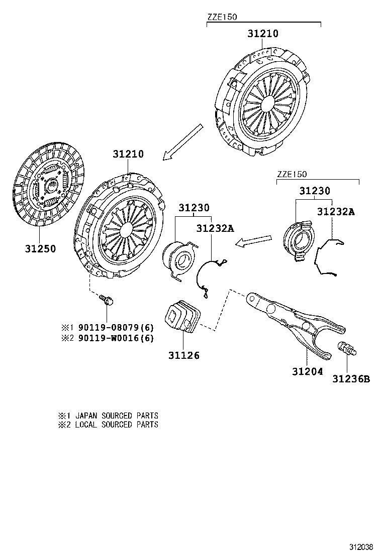 31210-02220 COVER ASSY, CLUTCH product image