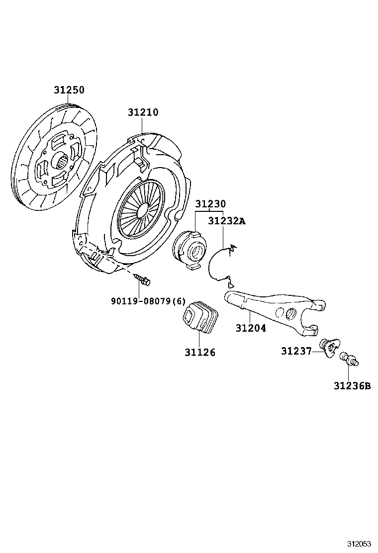 31250-33050 DISC ASSY, CLUTCH product image