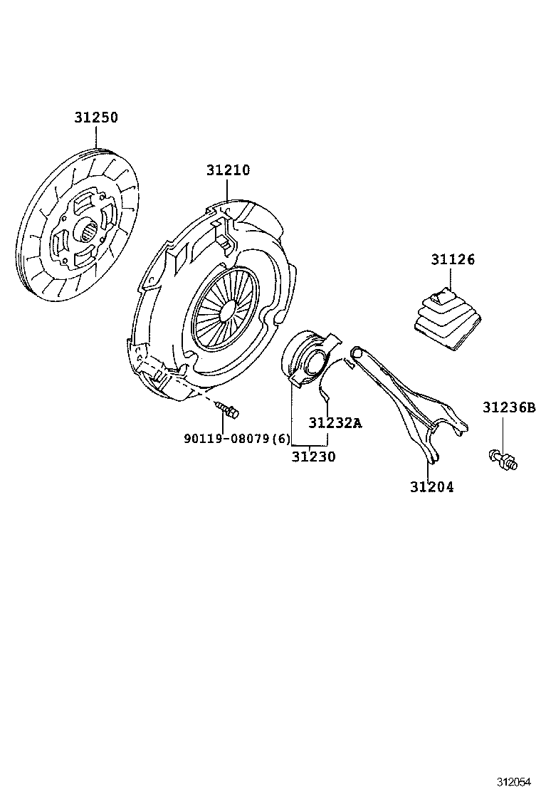 31250-33050 DISC ASSY, CLUTCH product image