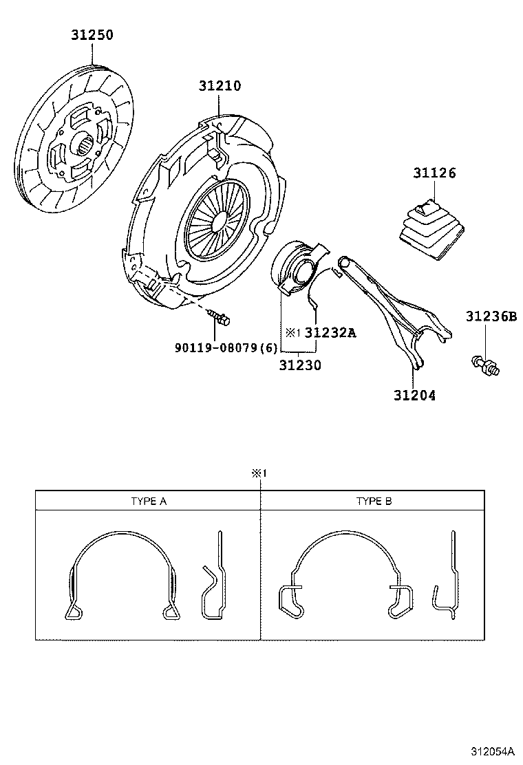 31210-33041 COVER ASSY, CLUTCH product image