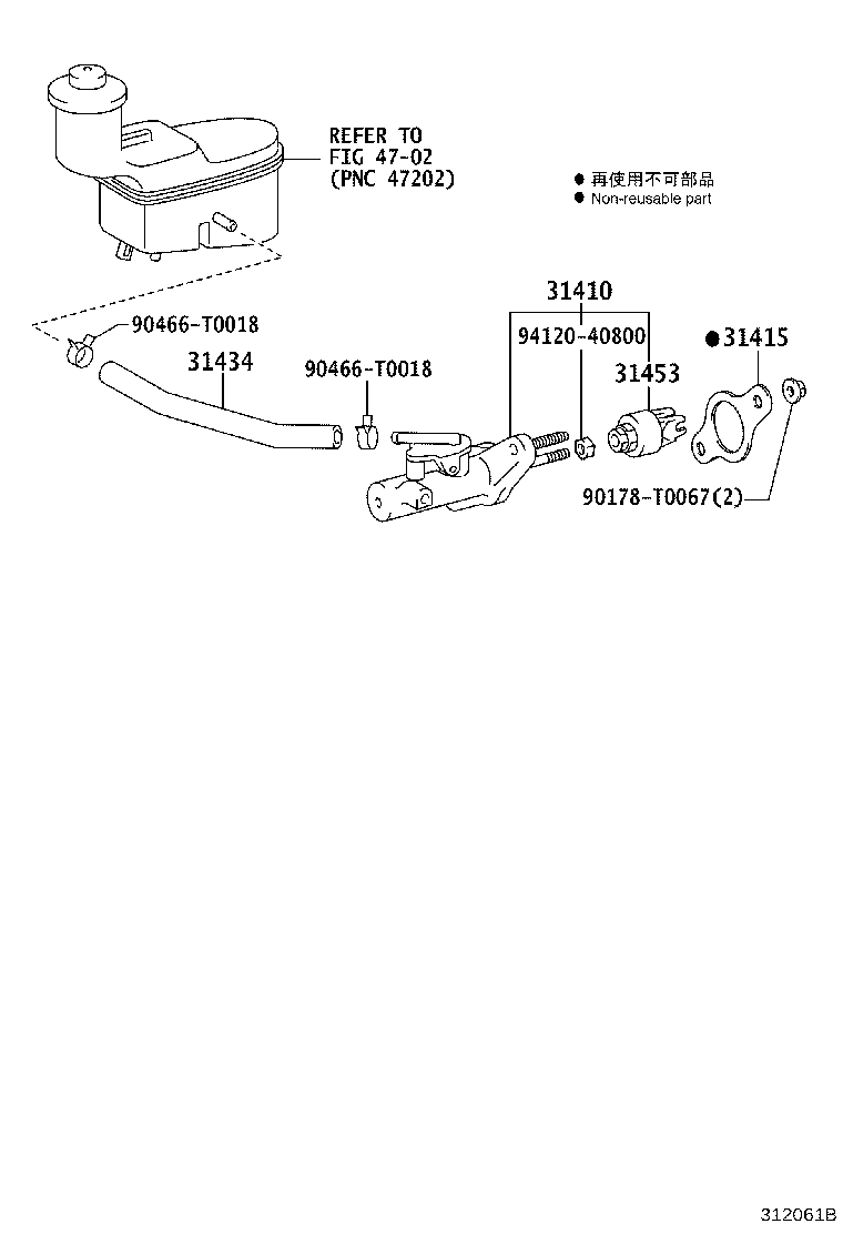 31454-0K010 BOOT, CLUTCH MASTER CYLINDER product image