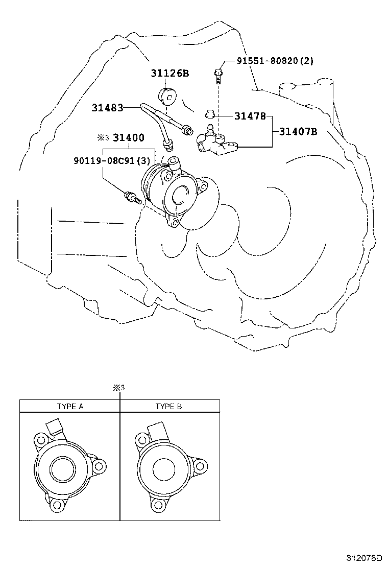 31407-52010 BLEEDER SUB-ASSY, CLUTCH RELEASE product image