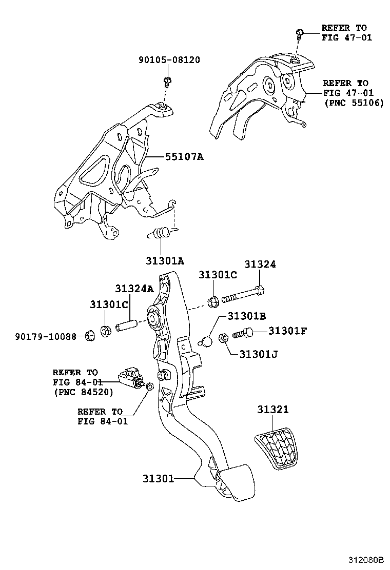 31484-52150 BRACKET, CLUTCH TUBE, NO.1 product image