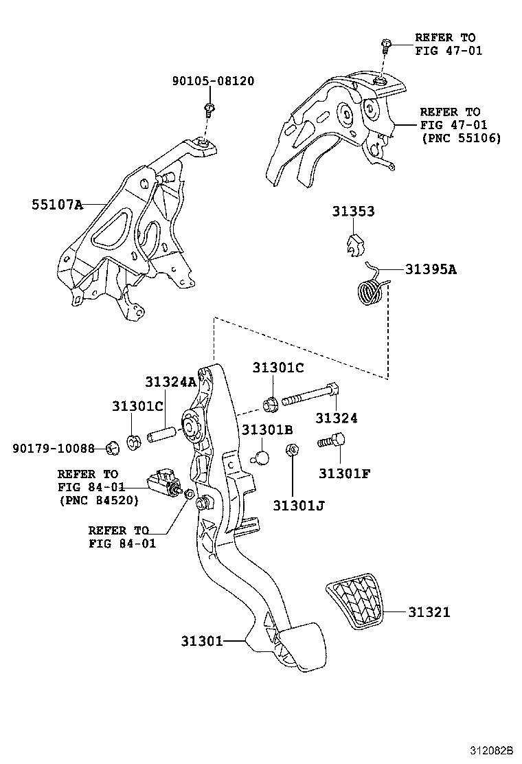31484-52150 BRACKET, CLUTCH TUBE, NO.1 product image