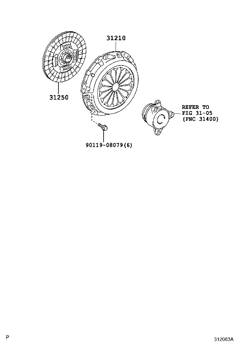 31210-12290 COVER ASSY, CLUTCH product image