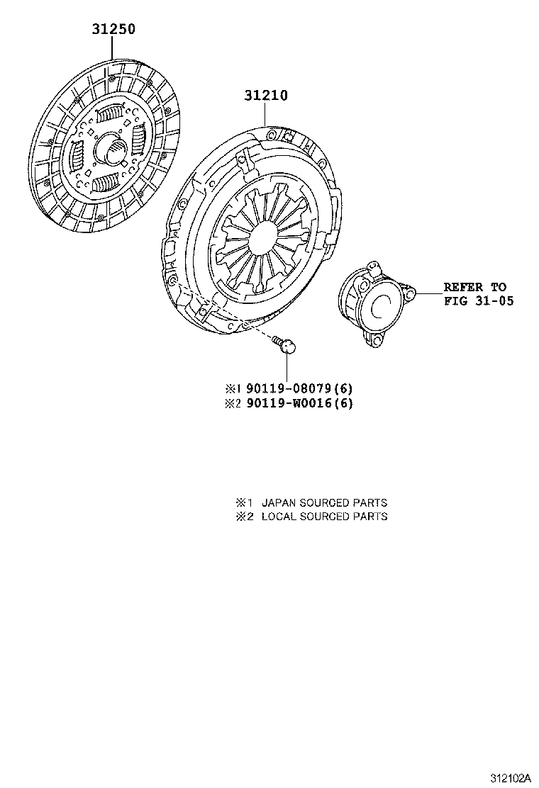 31210-05140 COVER ASSY, CLUTCH product image