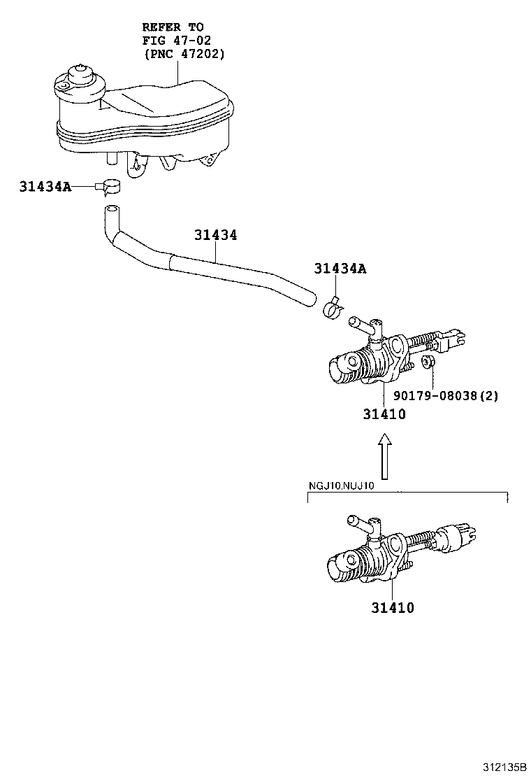 96136-41801 CLIP(FOR CLUTCH RESERVOIR TUBE) product image