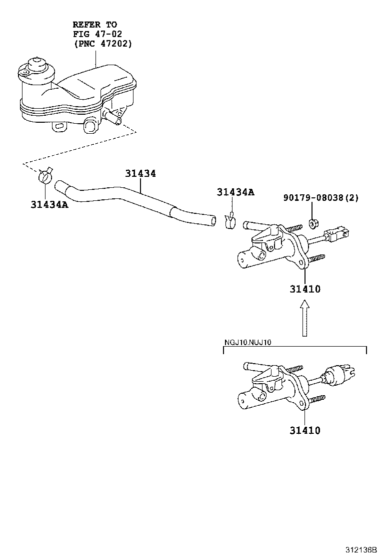 96136-41801 CLIP(FOR CLUTCH RESERVOIR TUBE) product image