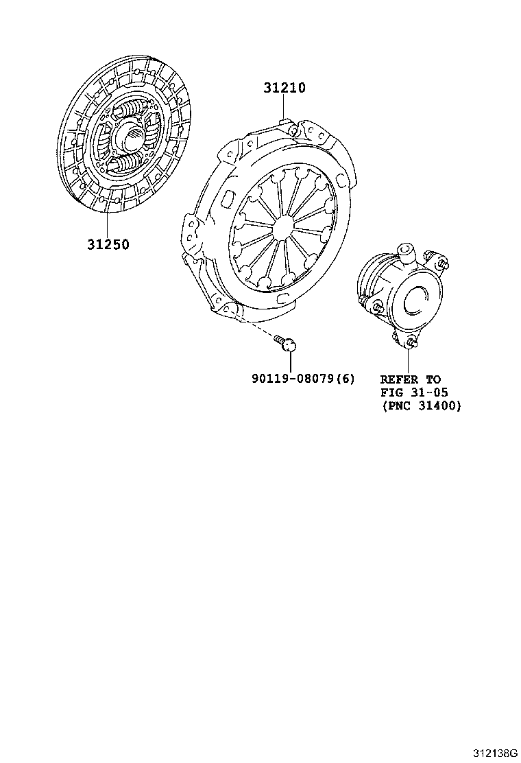 31210-74010 COVER ASSY, CLUTCH product image