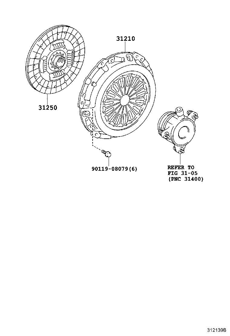 31210-74010 COVER ASSY, CLUTCH product image