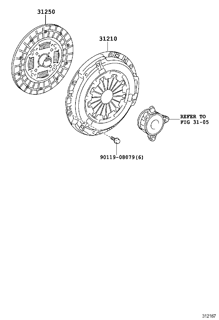 31001-0R010 CLUTCH SET, COVER & DISC product image