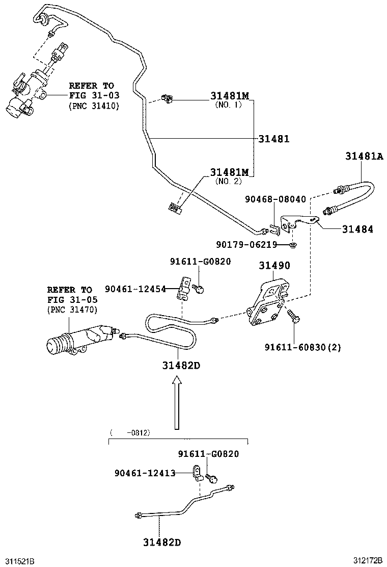 31301-53100 PEDAL SUB-ASSY, CLUTCH product image