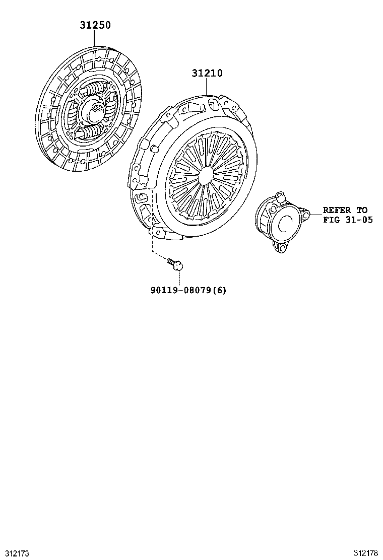 31250-12480 DISC ASSY, CLUTCH product image