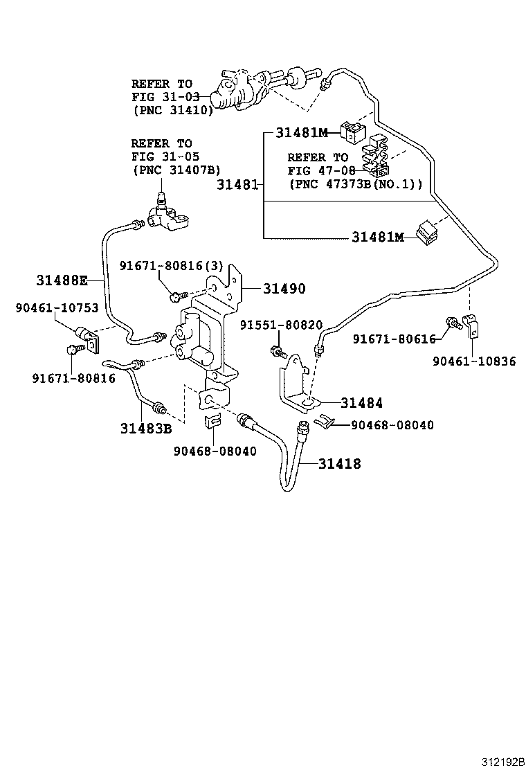 31483-12150 TUBE, BLEEDER CLUTCH RELEASE product image