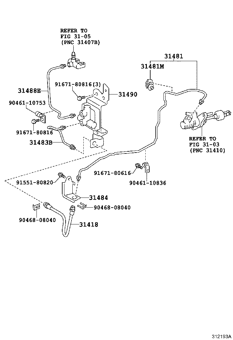 31483-12150 TUBE, BLEEDER CLUTCH RELEASE product image