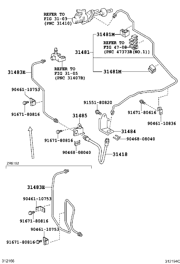 31483-12150 TUBE, BLEEDER CLUTCH RELEASE product image