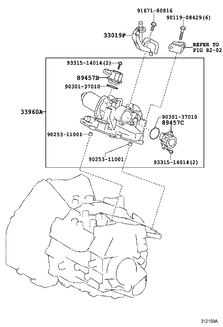 33960-52020 ACTUATOR ASSY, SHIFT & SELECT product image