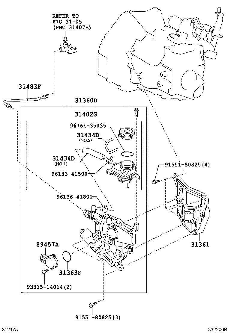 31483-12160 TUBE, BLEEDER CLUTCH RELEASE product image