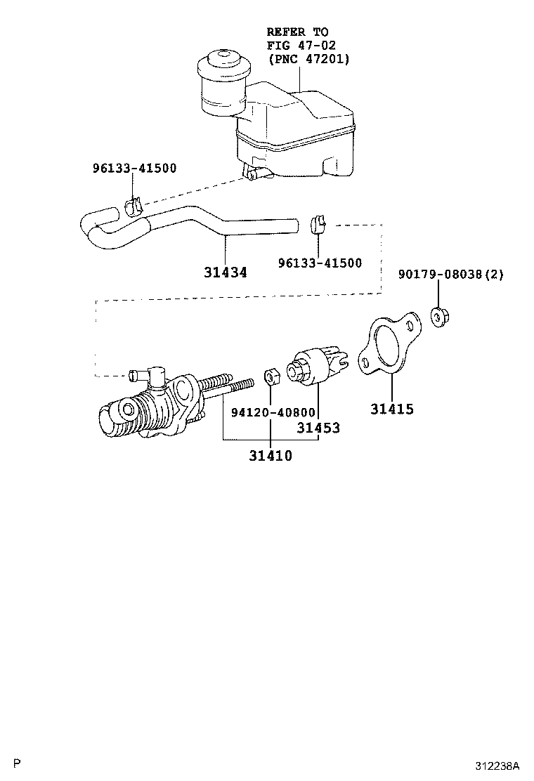 31434-33060 TUBE, CLUTCH RESERVOIR product image