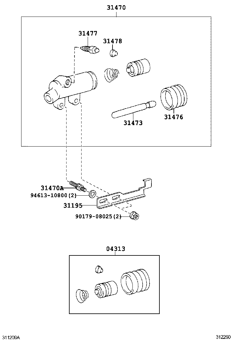 31195-37100 PLATE, CLUTCH DISC WEAR INDICATOR product image