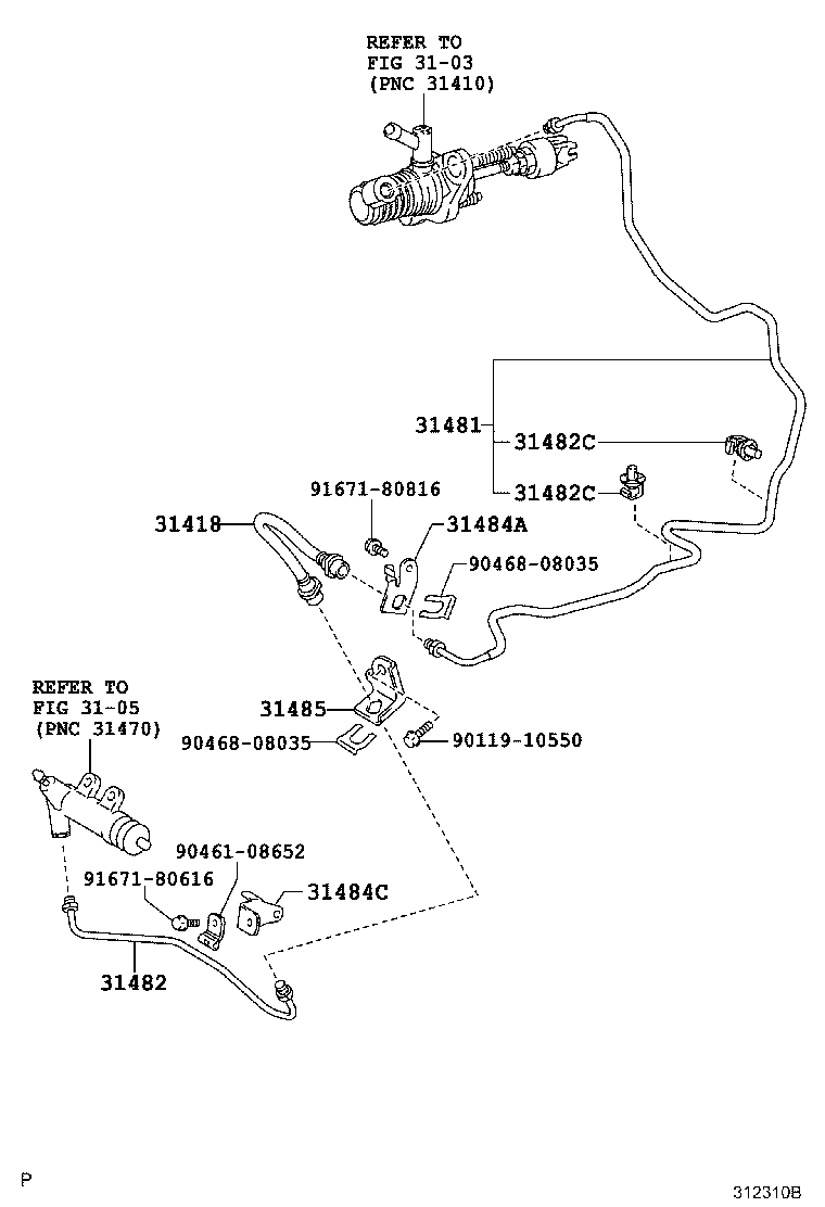 55107-52121 SUPPORT SUB-ASSY, CLUTCH PEDAL product image