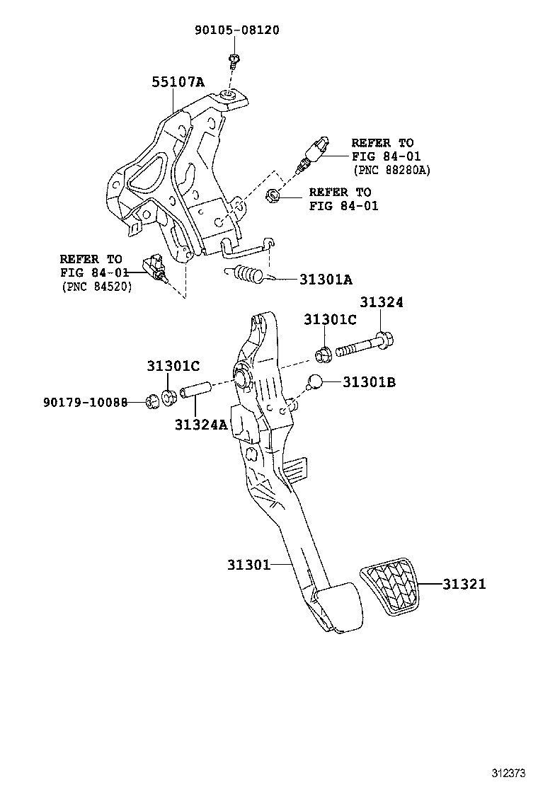 31321-52020 PAD, CLUTCH PEDAL product image
