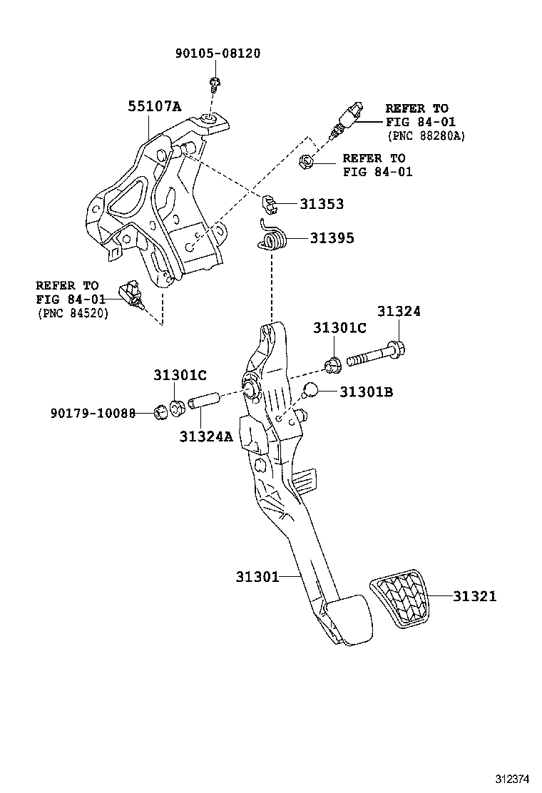 31321-52020 PAD, CLUTCH PEDAL product image