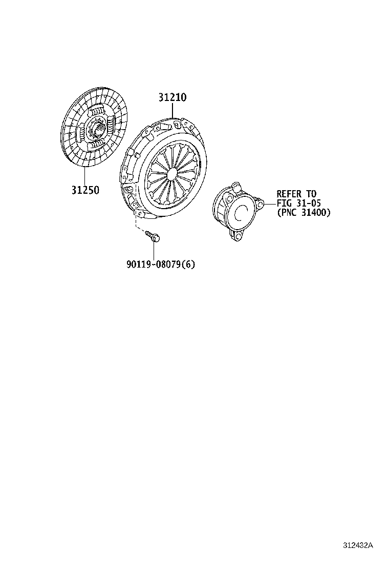 31126-52010 BOOT, CLUTCH RELEASE FORK product image
