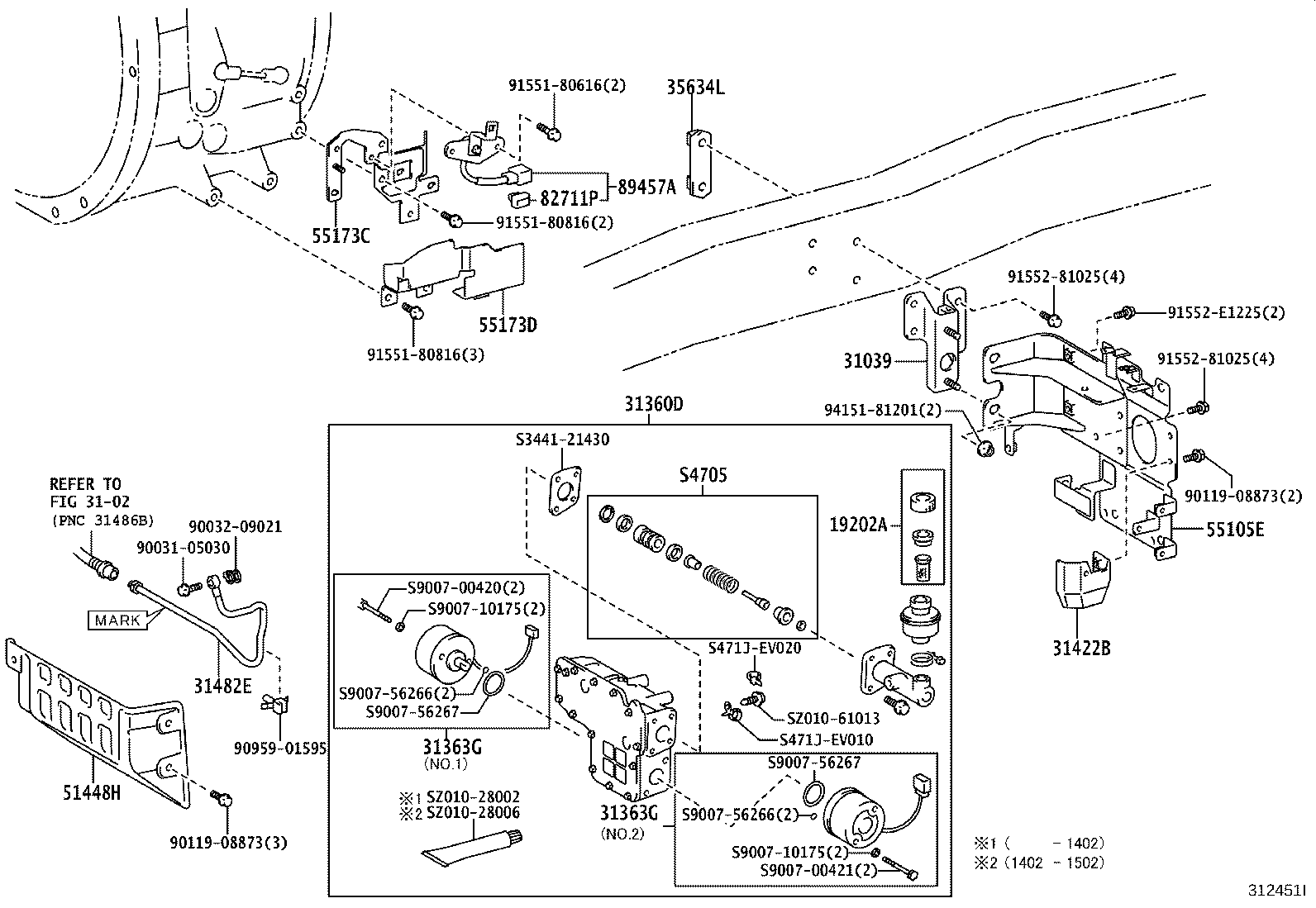 31039-37031 SUPPORT SUB-ASSY, CLUTCH RELEASE SECTOR product image